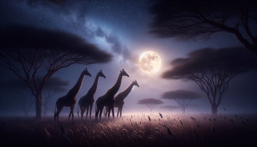 The Night Whispers of Giraffes: A Serenade in the Savannah