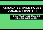 Kerala Service Rules - Part I (Hill Tract Allowance Admissible Places)