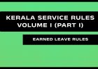 Kerala Service Rules - Part I (Earned Leave Rules)