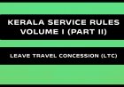 Kerala Service Rules - Part II (Leave Travel Concession (LTC))