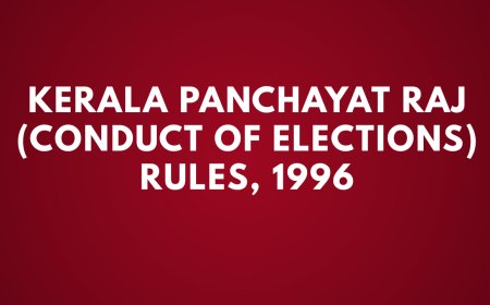 Kerala Panchayat Raj (Conduct of Elections) Rules, 1996