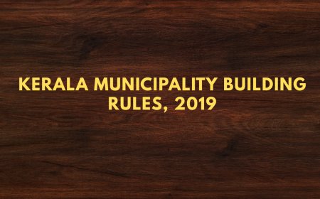 Kerala Municipality Building Rules, 2019